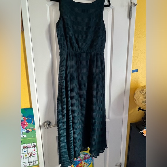 Anthropologie Sunday in Brooklyn Beryl Dark Green Midi Dress size M - Picture 4 of 9